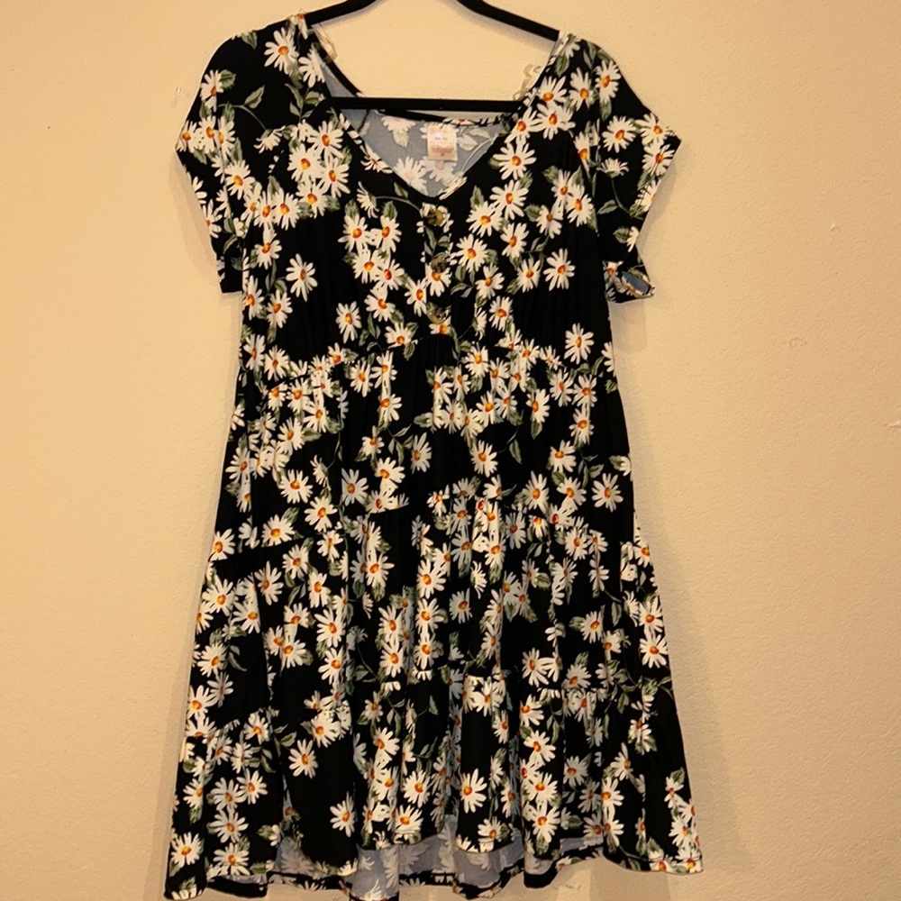 No boundaries, baby doll dress daisies xxl